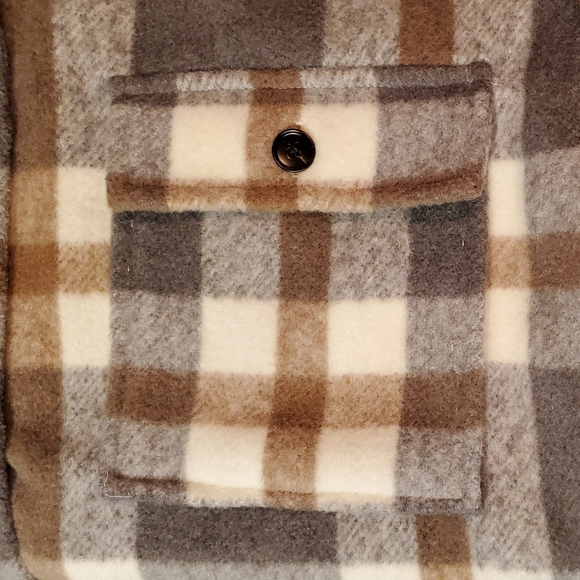 New VICI DOLLS FORE BRINKLEY Heavy Plaid Shacket XS - Picture 3 of 4